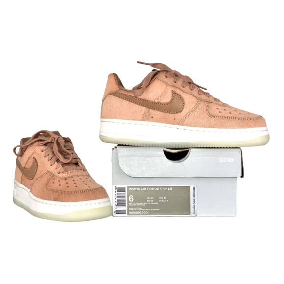 B5 NIB NIKE Air Force 1 '07 LX Arctic Orange Sneaker Shoes 898889-800 Size 6 - Picture 1 of 7